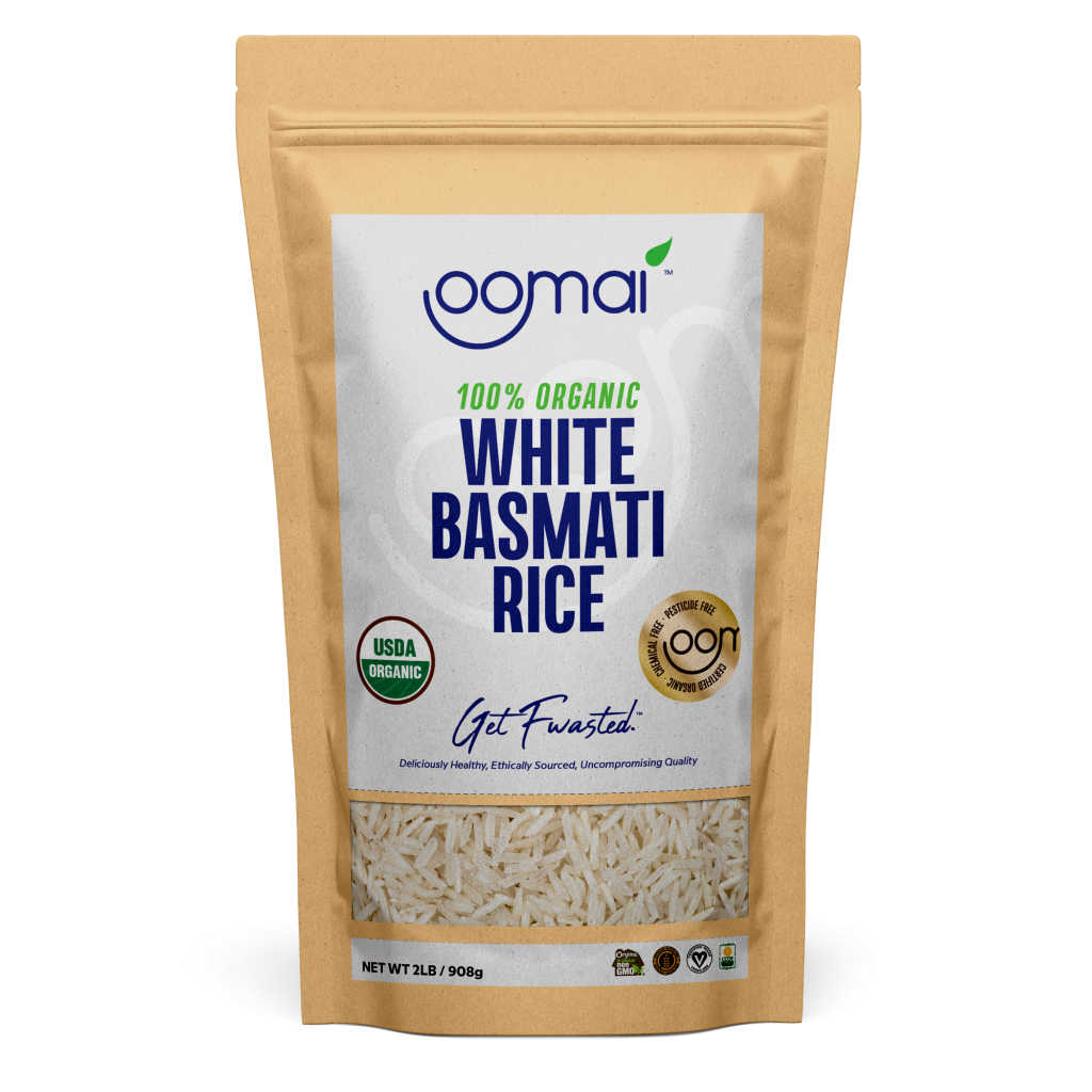 100 Organic White Basmati Rice 2 Lbs., Non GMO, No Chemicals, No